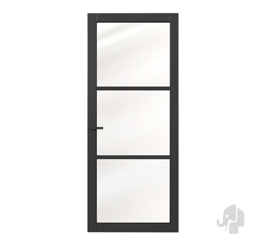 Austria binnendeur Nero Legno Genova 93x231,5 Blank Glas