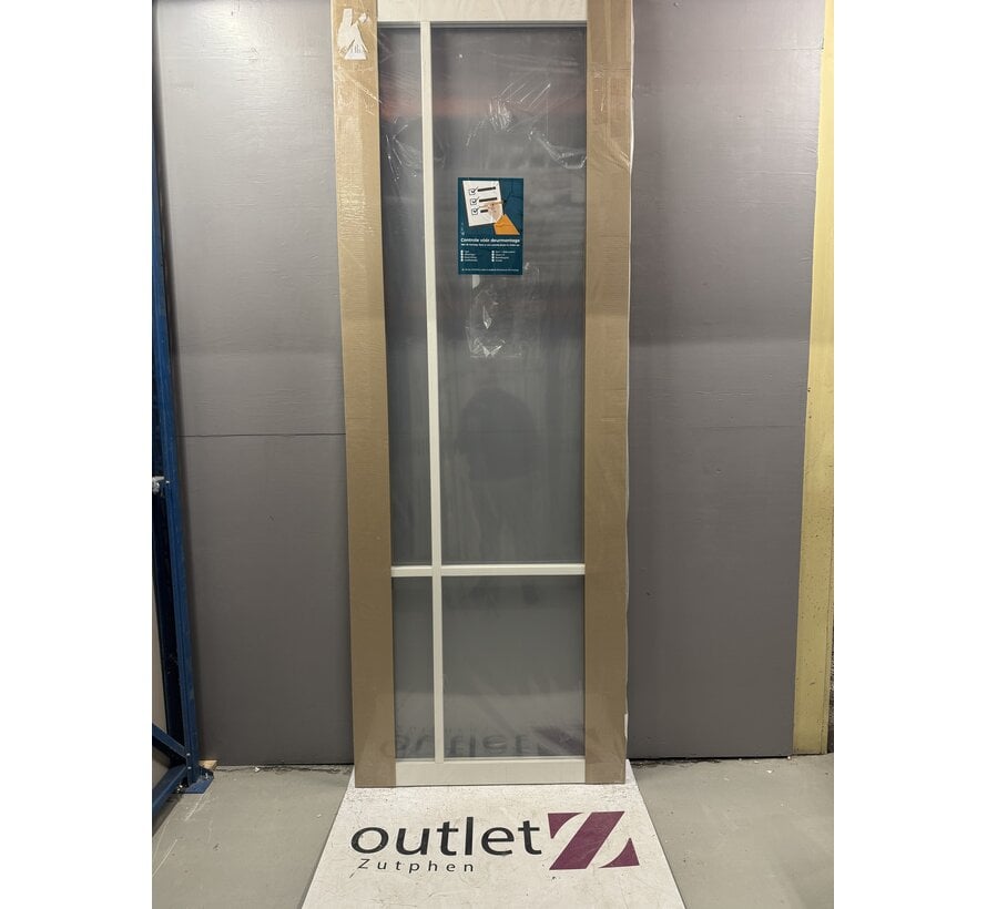 Austria binnendeur Nero Legno Asti White 93x257,5 Blank glas