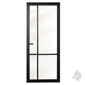 Austria Austria binnendeur Nero Legno Asti 88x211,5 Blank Glas