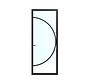 Skantrae binnendeur SSL 4513 Blank Glas 83x211,5 OPD RE