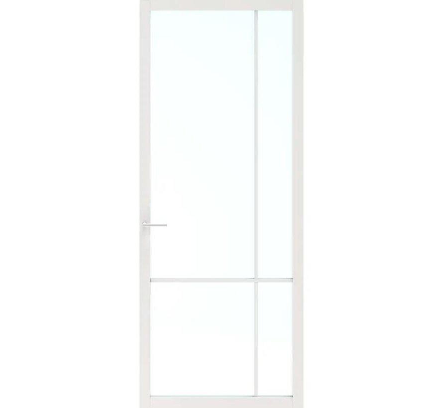 Skantrae binnendeur SSL 14607 Blank Glas 93x211,5 Stomp Rechts (Afgelakt)