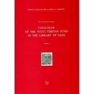 IsIAO Catalogue of the Tucci Tibetan Fund in the Library of IsIAO, 2 volumes, by Elena de Rossi Filibeck