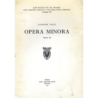 Giovanni Bardi Editore Opera Minora, 2 volumes, by Giuseppe Tucci