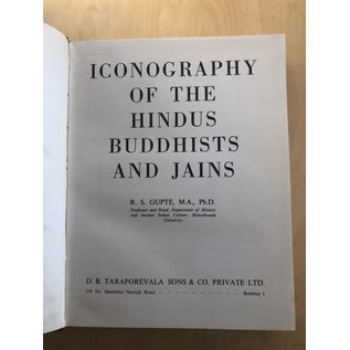 Taraporevala Bombay Iconography of the Hindus, Buddhists and Jains, by R.S. Gupte