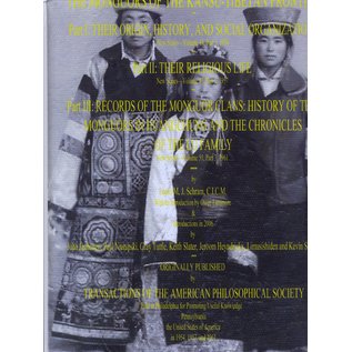 Plateau Publications, Xining The Monguors of the Kansu-Tibetan Frontier, by Louis M.J. Schram