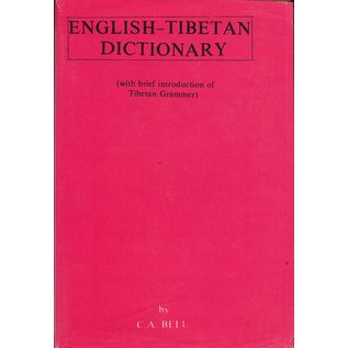 Publications - India, New Delhi English-Tibetan Dictionary, by C.A. Bell