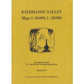 Arbeitsgemeinschaft für vergleichende Hochgebirgsforschung Kathmandu Valley Maps, 1:10000, 1:50000