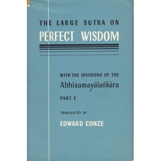 Luzac & Company The Large Sutra on Perfect Wisdom, by Edward Conze