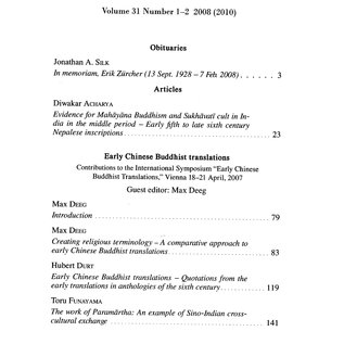 JIABS JIABS, Journal of the International Association of Buddhist Studies 31