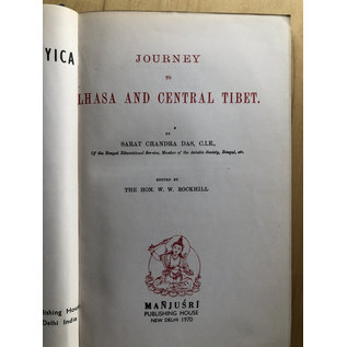 Manjusri Publishing House Journey to Lhasa and Central Tibet, by Sarat Chandra Das