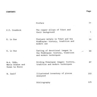 Research Laboratory and Dpt. of Oriental Antiquities Aspects of Tibetan Metallurgy, by W.A. Oddy, W. Zwalf