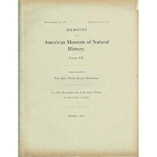 Memoirs of the American Museum of Natural History The Decorative Art of the Amur Tribes, by Berthold Laufer