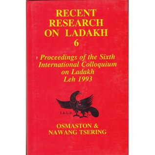 Motilal Banarsidas Publishers Recent Research on Ladakh 6, by Henry Osmaston, Nawang Tsering