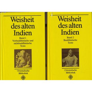 Gustav Kiepenheuer Verlag Weimar Weisheit des alten Indien, 2 Bände, von Johannes Mehlig