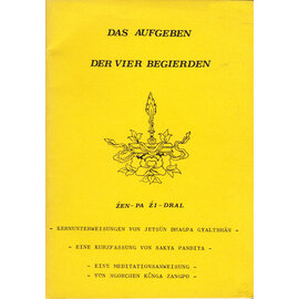 Sherab Gyaltsen Amipa Das Aufgeben der vier Begierden, von Ngorchen Künga Zangpo