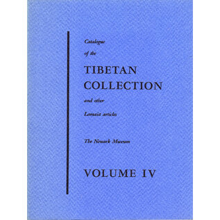 Newark Museum Catalogue of the Tibetan Collection Newark Museum, Vol 4, by Eleanor Olson