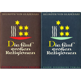 Eugen Diederichs Verlag Die fünf grossen Weltreligionen (2 Bände) von Helmuth von Glasenapp