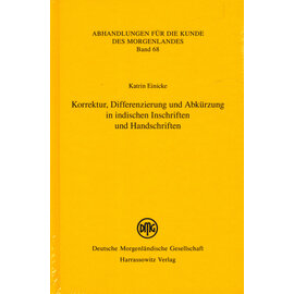 Deutsche Morgenländische Gesellschaft Korrektur, Differenzierung und Abkürzung ... von Katrin Einicke