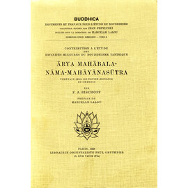 Librairie Orientaliste Paul Geuthner Aria Mahabala-Nama-Mahayanasutra, by F.A. Bischoff, préface Marcelle Lalou