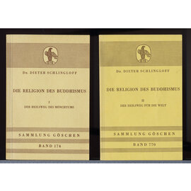 Walter de Gruiter & Co. Berlin Die Religion des Buddhismus, von Dieter Schlingloff (2 Bände)