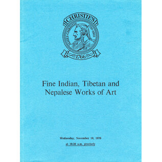 Christie's Christie's: Fine Indian, Tibetan and Nepalese Works of Art. Catalogue Nov 10, 1976