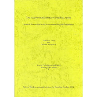 The International Institute for Buddhist Studies, Tokyo The Avayavinirakarana of Pandita Asoka, by Fernando Tola, Carmen Dragonetti