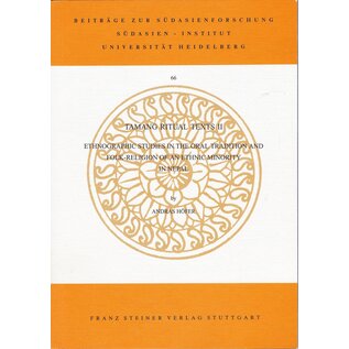 Franz Steiner Verlag Tamang Ritual Texts  I+II, by Andras Höfer