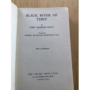 The Travel Book Club London Black River of Tibet, by John Hanbury-Tracy