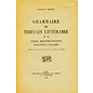 Librairie D'Amerique et D'Orient Maisonneuve Grammaire du Tibétain Litteraire, par Jacques Bacot