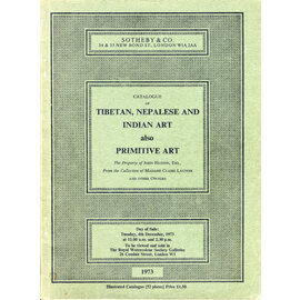 Sotheby's Tibetan, Nepalese and Indian Art, also Primitive Art, by Sotheby's (1973!)