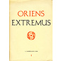 Oriens Extremus Oriens Extremus, 1. Jahrgang1954  (1), ed. Oscar Benl, Wolfgang Franke, Walter Fuchs
