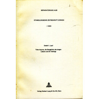 Herbert Lang & Cie AG Bern Tshe-ring-ma: die Berggöttin des langen Lebens, von Detlef I. Lauf