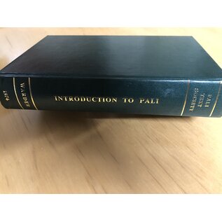 The Pali Text Society London Introduction to Pali, by A.K. Warder