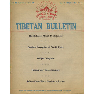 Tibetan Bulletin Tibetan Bulletin 1986/1987, 4 issues