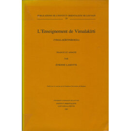 Université de Louvain L' Enseignement de Vimalakirti, trad. par Étienne Lamotte