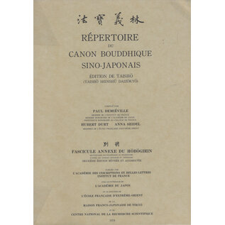 L' Académie des Inscriptions et Belles-Lettres Répertoire du Canon Bouddhique Sino-Japonais, par Paul Demiéville
