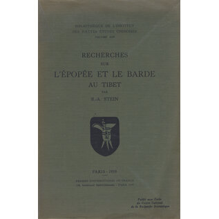Presses Universitaires de France Recherches sur l'Épopée et le Barde au Tibet, par R.A. Stein
