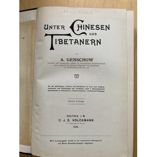 C.J.E. Volckmann Unter Chinesen und Tibetanern, von A. Genschow