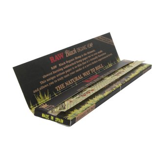 RAW RAW Black KS Slim Organic Hemp Rolling Papers