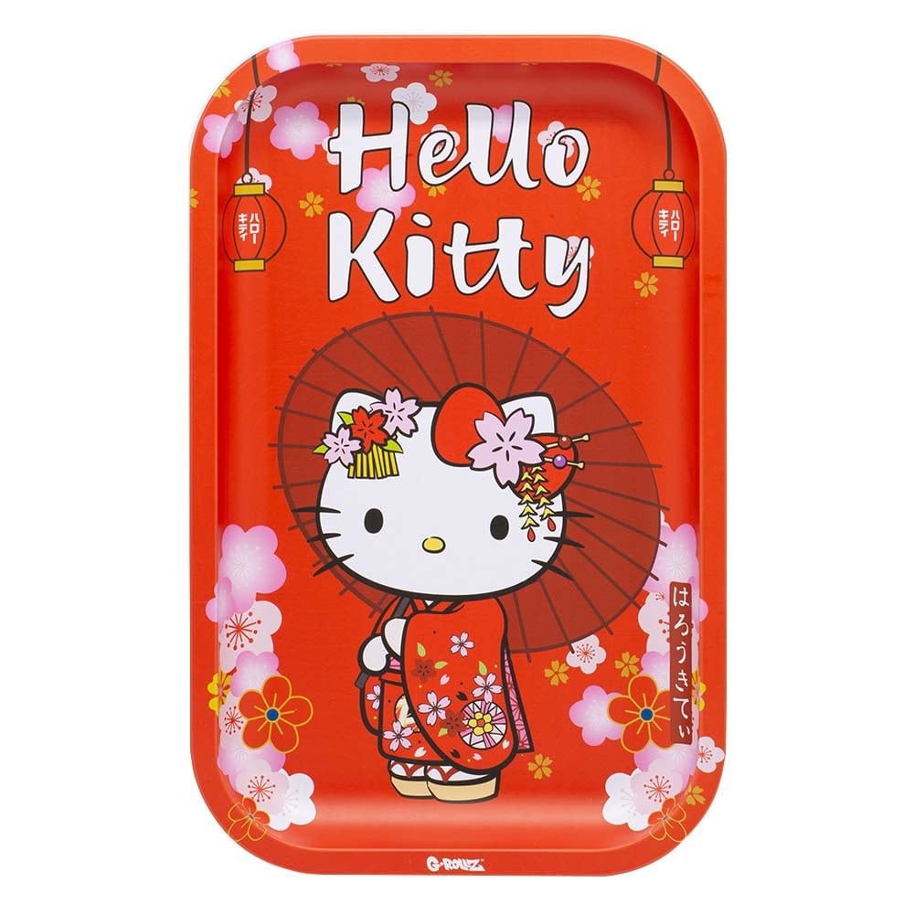 G-Rollz Hello Kitty Rolling Tray with 'Avocado' print (Medium)