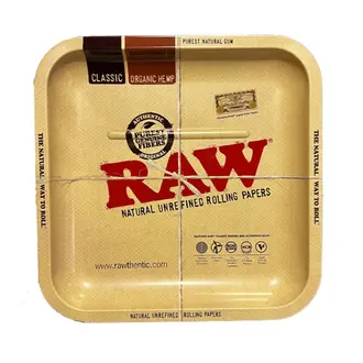 RAW RAW Original Square Metal Rolling Tray 23x23cm