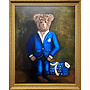 Olieverf schilderij- 80x100 cm -Rick Triest - Sir Bobby in his new matching suit