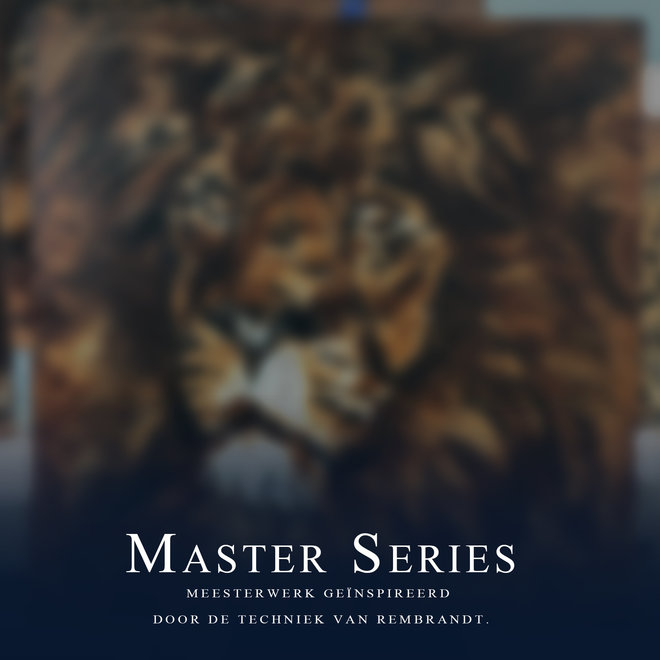 Master Series - 120x120 cm - The King - Leeuw