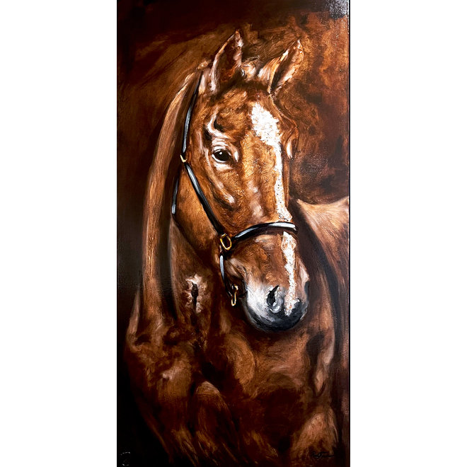 Master Series - 80x160 cm - ''Portret van een Beauty - paard ''