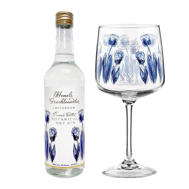 Gin & Tonic Glasses - Hemels Grachtenwater Amsterdam - XXII Limited Edition - 66CL