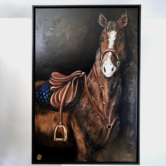 Master Series - 100x150 cm - ''Starlight ready to go! '' - Paard