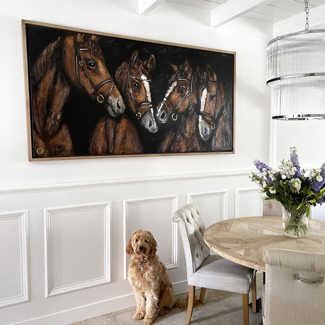 Painting - Master Series - 100x200 cm - ''Four Seasons ''  - Horses