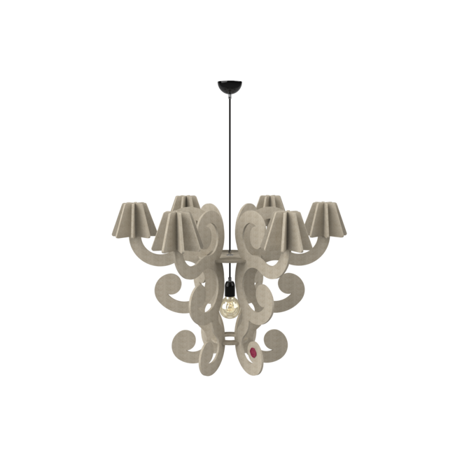 BRUUT'D by Rick Triest - ARTIFELT - The Duchess chandelier - Sand