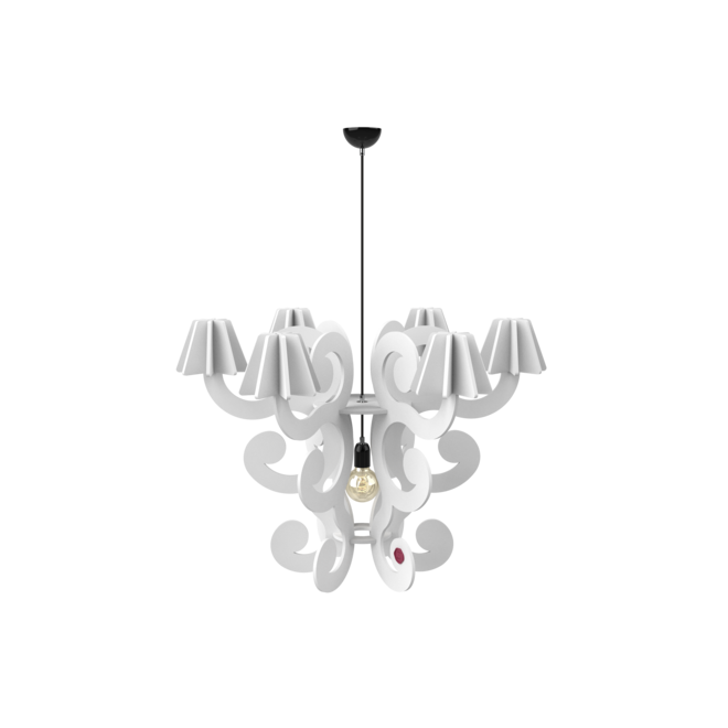 BRUUT'D by Rick Triest - ARTIFELT - The Duchess chandelier - White