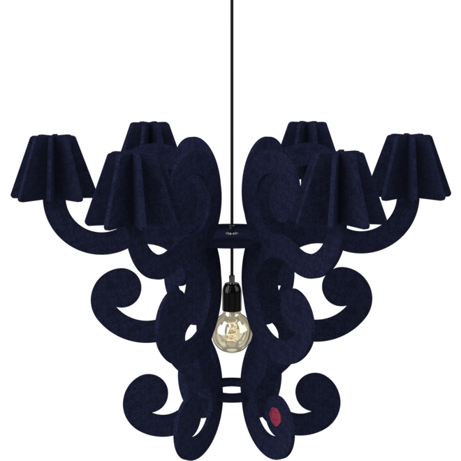 ARTIFELT - The Duchess chandelier - Donkerblauw